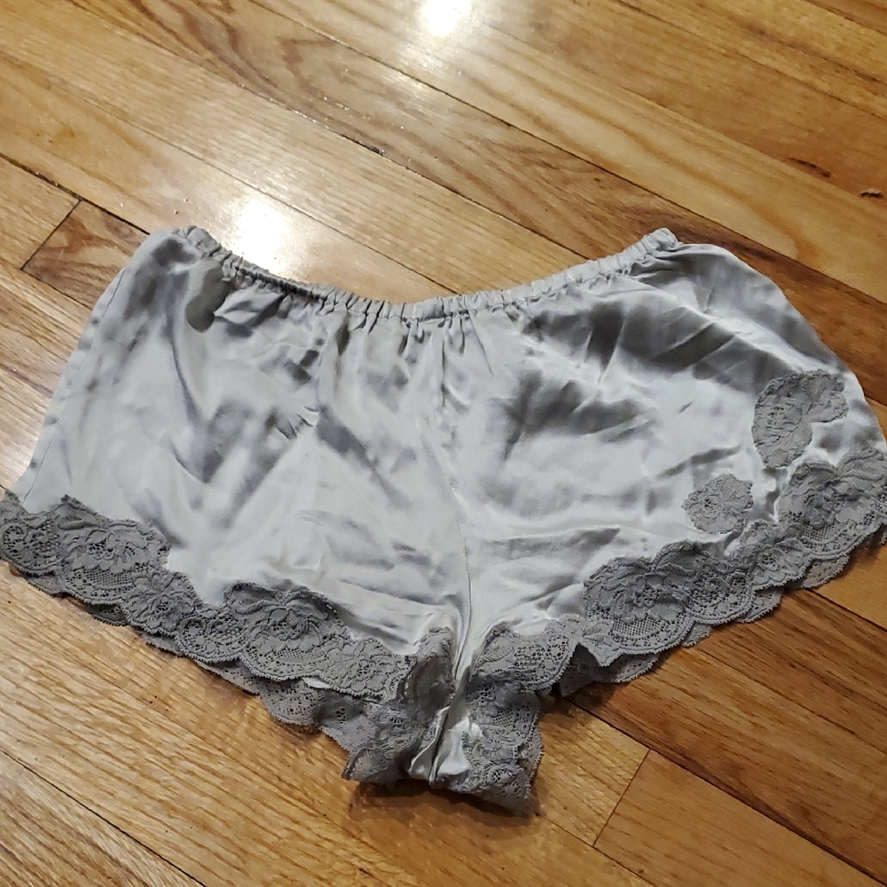 Silver Silk Sleep Shorts